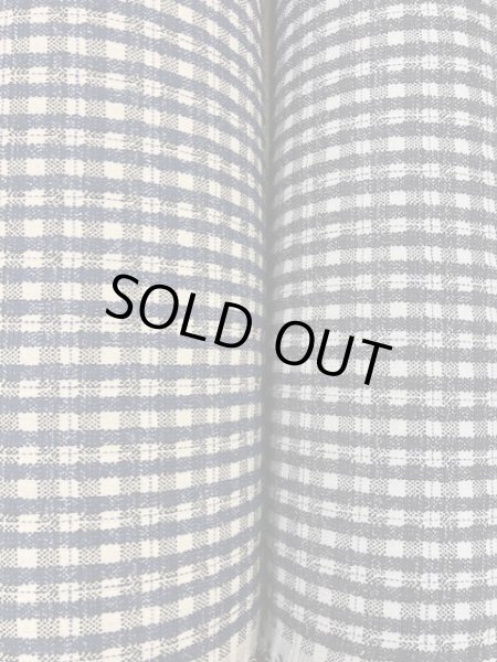 画像7: 生地:チェック柄ジャガード(グレー/紺) (7)