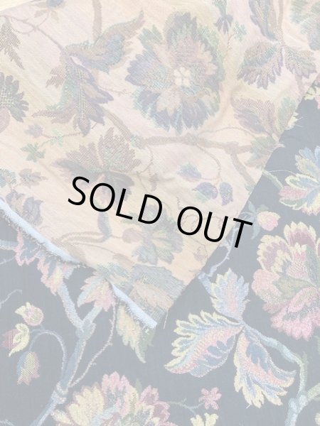 画像3: 生地:花柄ゴブラン織り(黒) (3)