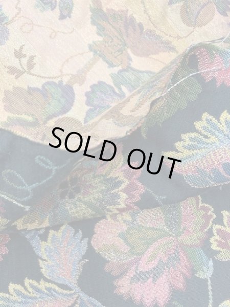 画像4: 生地:花柄ゴブラン織り(黒) (4)