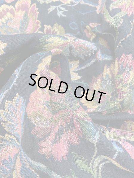 画像6: 生地:花柄ゴブラン織り(黒) (6)