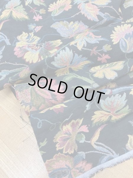 画像5: 生地:花柄ゴブラン織り(黒) (5)