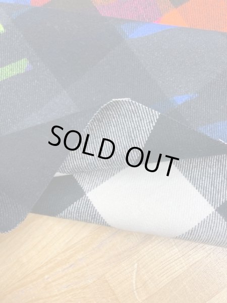 画像4: 生地:ブロックチェック柄コットン(カラフルプリント) (4)