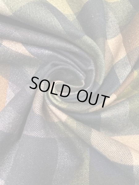 画像6: 生地:ブロックチェック柄コットン(カーキ系) (6)