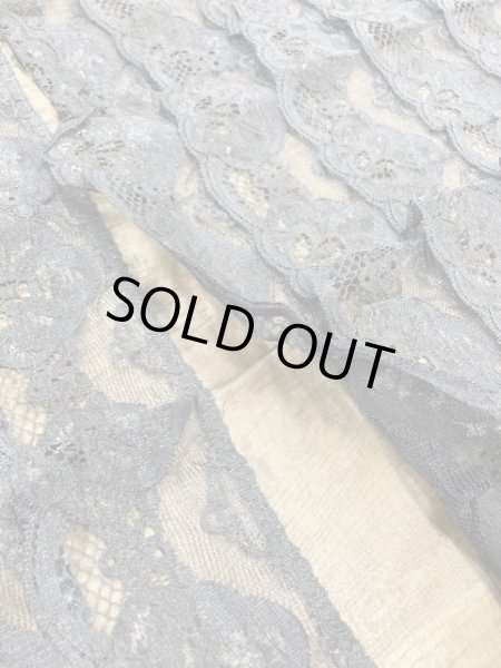 画像5: 生地:シルク混レース付き(黒) (5)