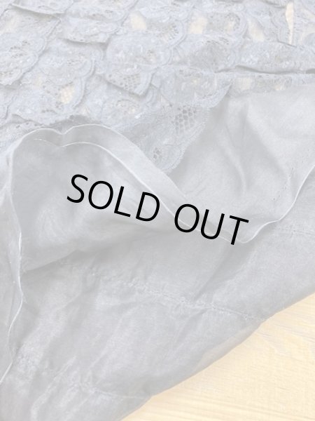 画像6: 生地:シルク混レース付き(黒) (6)