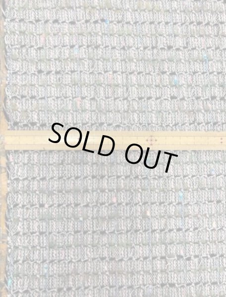 画像2: 生地：ポリ混リングヤーンツイード（グレー／緑） (2)