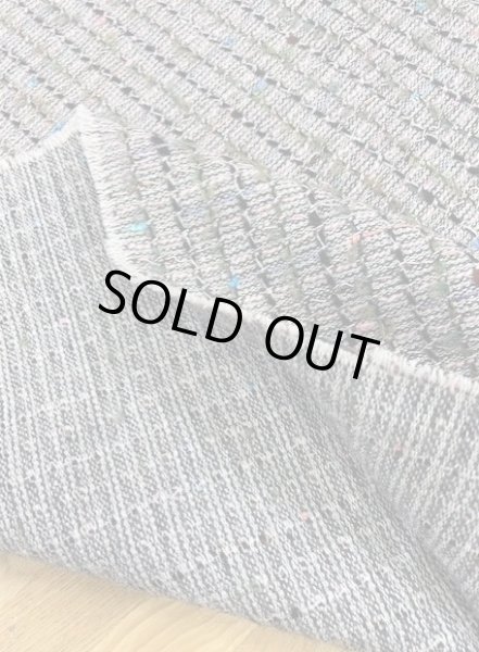 画像4: 生地：ポリ混リングヤーンツイード（グレー／緑） (4)