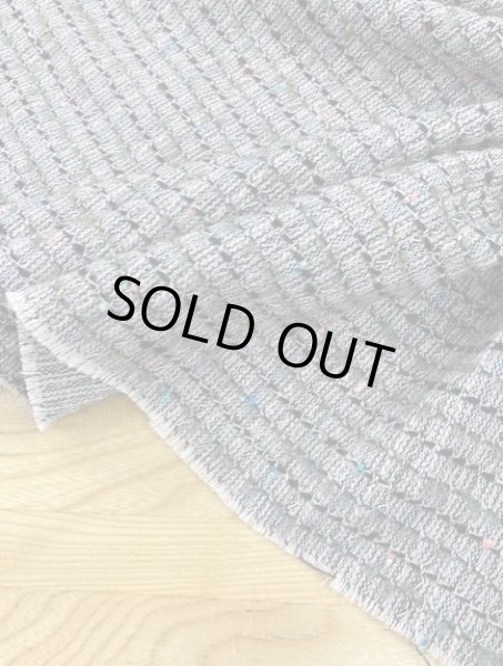 画像5: 生地：ポリ混リングヤーンツイード（グレー／緑） (5)