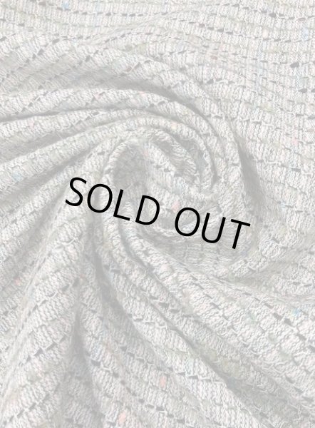 画像6: 生地：ポリ混リングヤーンツイード（グレー／緑） (6)