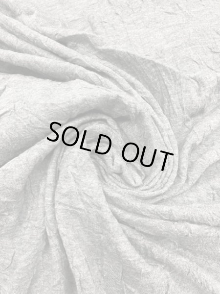 画像5: 生地：綿ポリシワ加工天竺（グレー） (5)