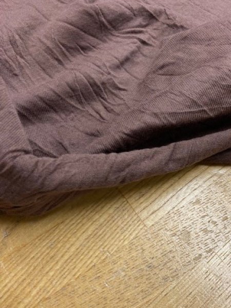 画像4: 生地:綿ポリシワ加工天竺(茶) (4)