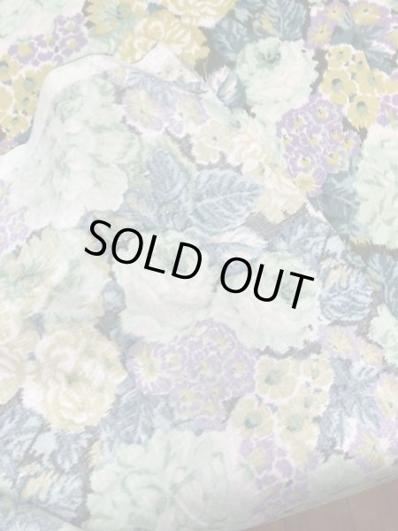 画像3: 生地: エレガント花柄コットン(グリーン系) (3)