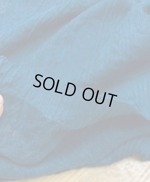 画像4: 生地:レーヨン混綿ニット(ターコイズ) (4)