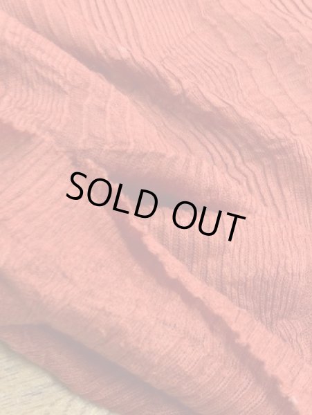 画像4: 生地:レーヨン混綿ニット(朱色) (4)