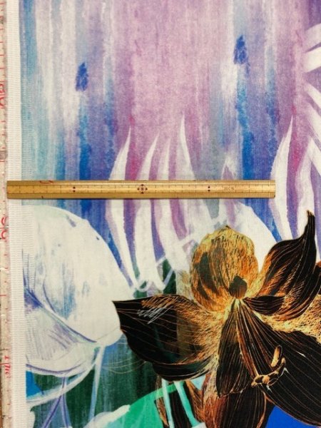 画像2: 生地:125cmパネルプリント綿ストレッチ (2)