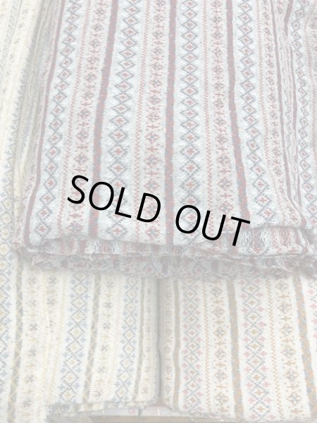 画像7: 生地:フォークロア柄ジャガードニット(生成/オレンジ) (7)