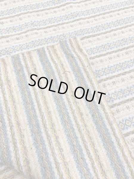 画像3: 生地:フォークロア柄ジャガードニット(生成/黄) (3)