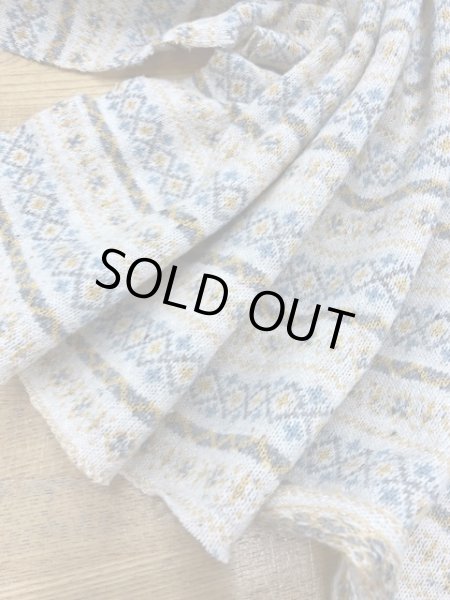 画像5: 生地:フォークロア柄ジャガードニット(生成/黄) (5)