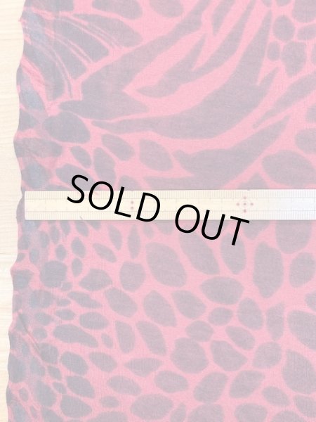 画像2: 生地:プリント綿ニット(赤) (2)