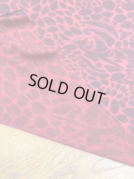 画像3: 生地:プリント綿ニット(赤) (3)