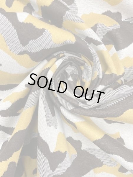 画像6: 生地:迷彩柄ジャガードニット(ベージュ) (6)