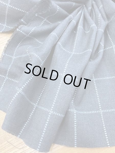 画像4: 生地：格子柄ポリ（グレー／白） (4)