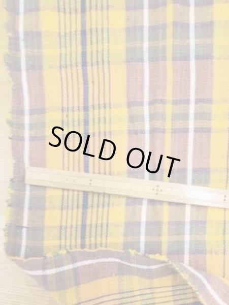 画像3: 生地:スラブコットンチェック(オレンジ系) (3)