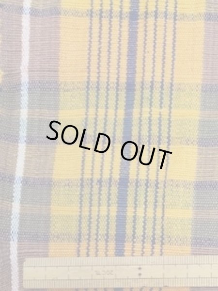 画像4: 生地:スラブコットンチェック(オレンジ系) (4)