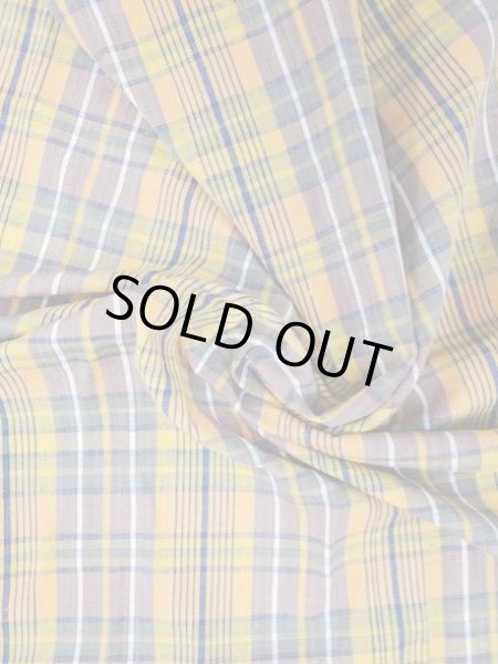 画像5: 生地:スラブコットンチェック(オレンジ系) (5)