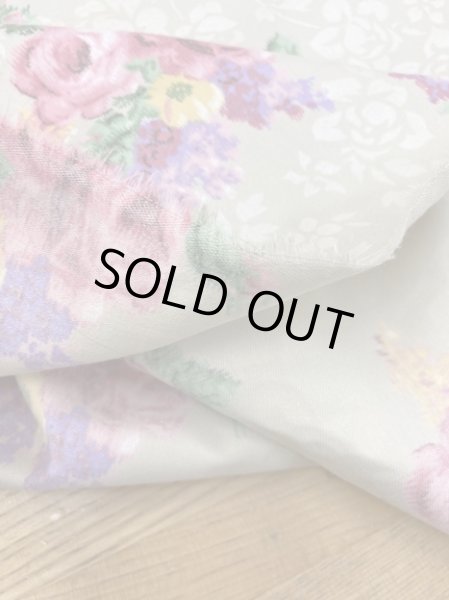 画像4: 生地:花柄コットン(ベージュ/ピンク) (4)