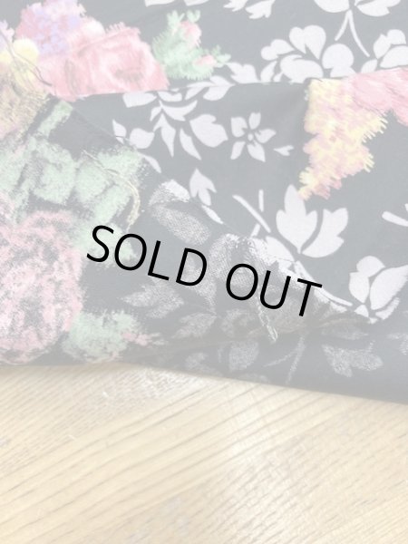 画像4: 生地:花柄コットン(黒/ピンク) (4)