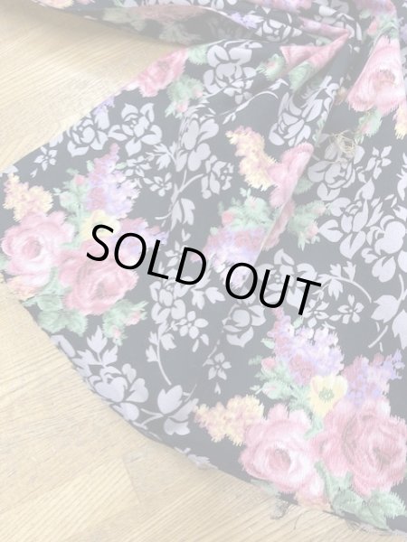 画像5: 生地:花柄コットン(黒/ピンク) (5)