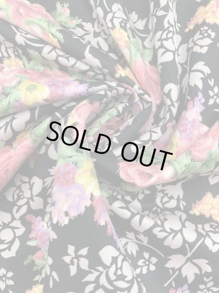 画像6: 生地:花柄コットン(黒/ピンク) (6)