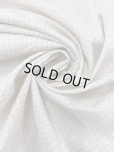 画像5: 生地:ドット柄プリントコットンリネン(生成/ピンク) (5)