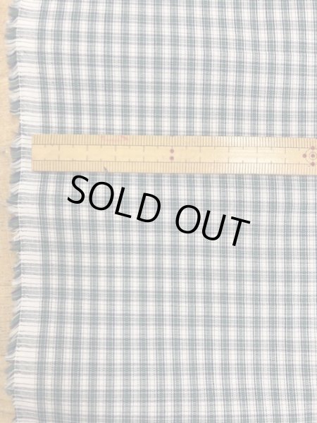 画像2: 生地:チェック柄コットン(緑) (2)