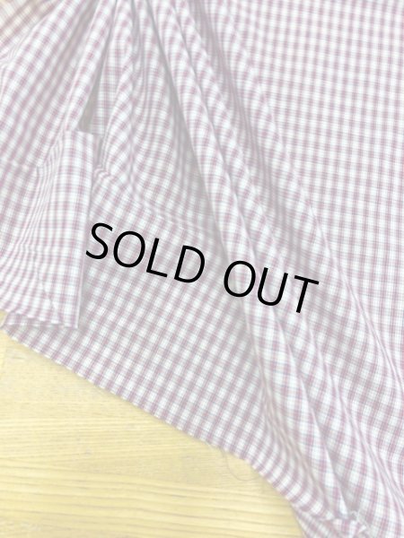 画像6: 生地:チェック柄コットン(あずき) (6)