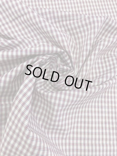 画像7: 生地:チェック柄コットン(あずき) (7)