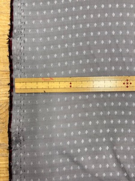 画像2: 生地：ジャガードキュプラ裏地（グレー／ライトグレー） (2)