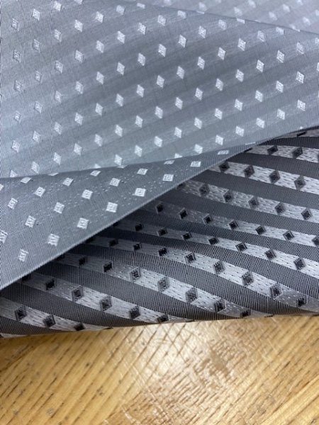画像4: 生地：ジャガードキュプラ裏地（グレー／ライトグレー） (4)