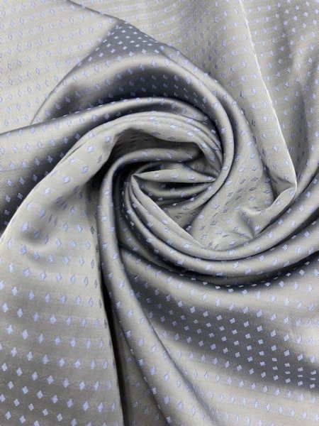 画像6: 生地:ジャガードキュプラ裏地(グレー/水色) (6)