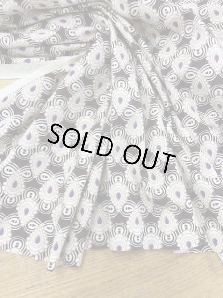 画像5: 生地:エスニックプリント綿スムースニット(茶) (5)