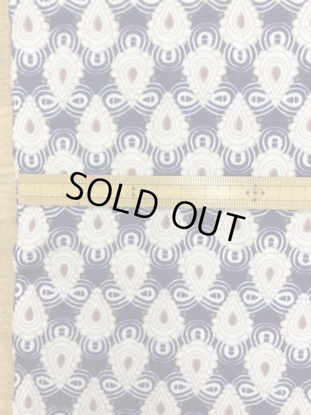 画像2: 生地：エスニックプリント綿スムースニット（紺） (2)