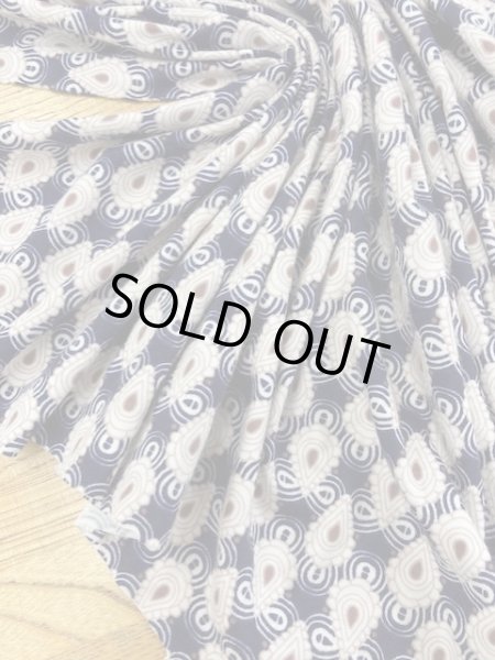 画像5: 生地：エスニックプリント綿スムースニット（紺） (5)