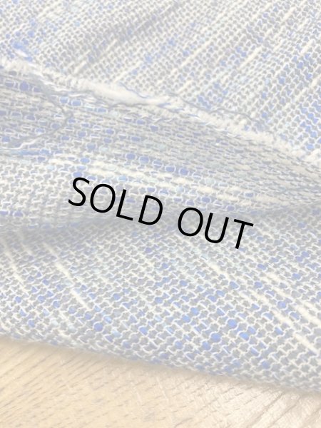 画像4: 生地:綿ツイード(ブルー) (4)