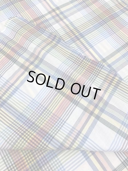 画像3: 生地:チェック柄コットン(生成/カラー) (3)