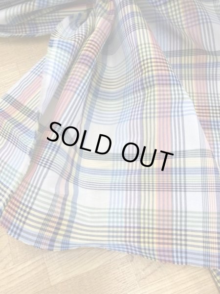 画像5: 生地:チェック柄コットン(生成/カラー) (5)