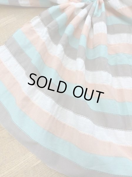 画像6: 生地:4色ボーダー織りコットン (6)