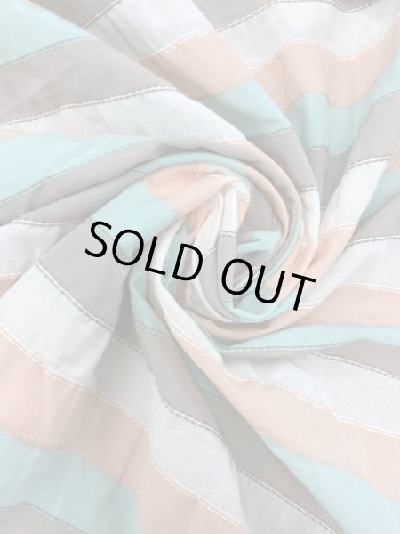 画像7: 生地:4色ボーダー織りコットン (7)