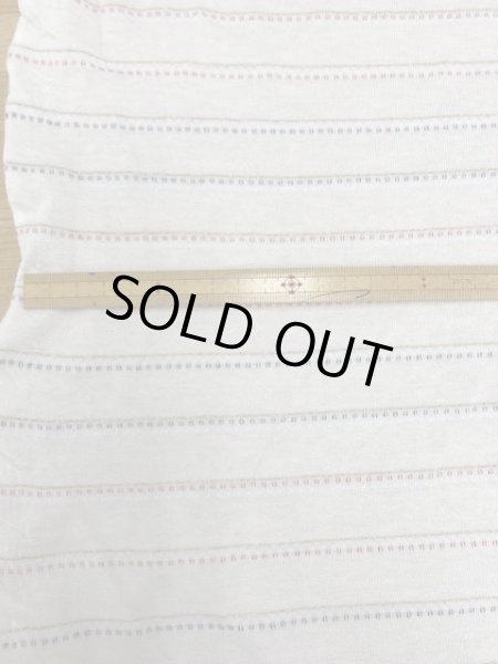 画像2: 生地:ボーダー編みこみ天竺(白地) (2)