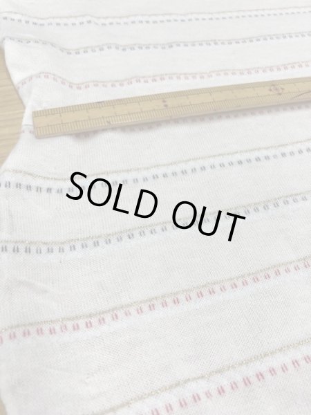 画像3: 生地:ボーダー編みこみ天竺(白地) (3)